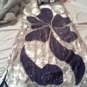 Silver and blue Dress